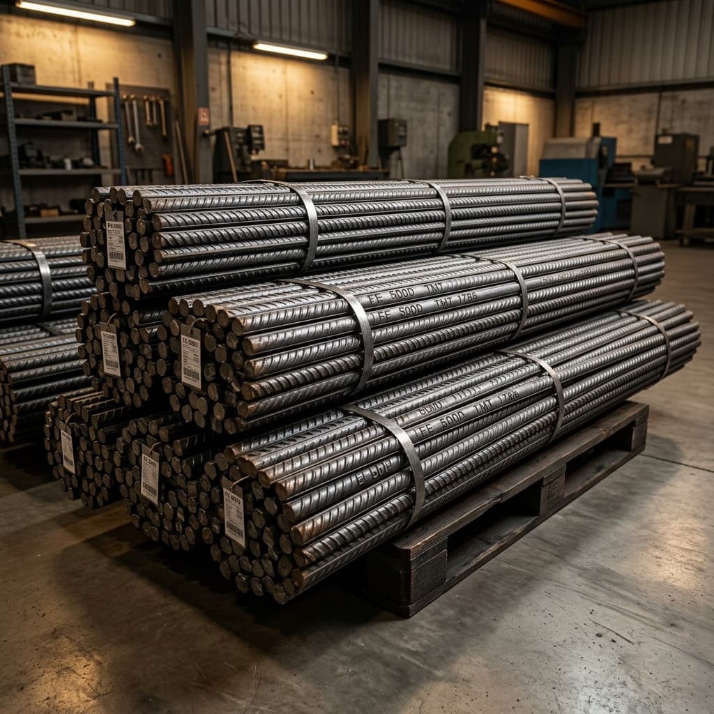 Steel TMT Bars (Fe-500D / Fe-550D)